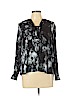 Simply Vera Vera Wang 100% Polyester Black Long Sleeve Blouse Size L (petite) - photo 1