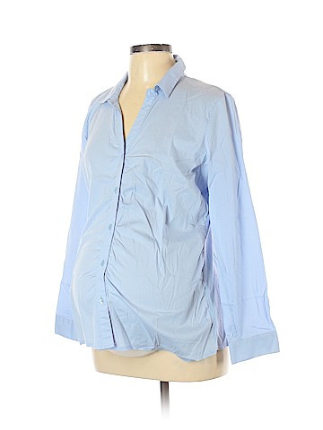 Motherhood Long Sleeve Button-Down Shirt (view 1)