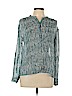 a.n.a. A New Approach 100% Polyester Green Long Sleeve Blouse Size L (petite) - photo 1