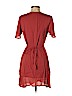 Mi ami 100% Rayon Orange Casual Dress Size XS - photo 2