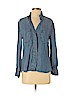 Bella Dahl 100% Tencel Blue Long Sleeve Button-Down Shirt Size S - photo 1