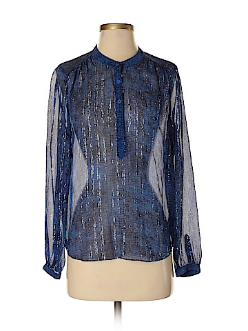 Rebecca Taylor Long Sleeve Silk Top (view 1)