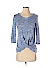 Candie's Blue 3/4 Sleeve Top Size S - photo 1