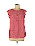 Ann Taylor LOFT Outlet 100% Rayon Red Short Sleeve Blouse Size M - photo 1