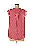 Ann Taylor LOFT Outlet 100% Rayon Red Short Sleeve Blouse Size M - photo 2