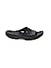 Crocs Black Flip Flops Size 8 - photo 1