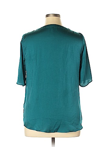 Kaari Blue 3/4 Sleeve Blouse (view 2)