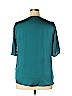 Kaari Blue 100% Polyester Teal 3/4 Sleeve Blouse Size XL - photo 2