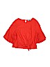 Karlie Solid Red 3/4 Sleeve Blouse Size M (youth) - photo 1