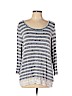 Ann Taylor LOFT Outlet Blue 3/4 Sleeve Top Size L - photo 1
