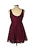 Aeropostale 100% Polyester Burgundy Casual Dress Size L - photo 2