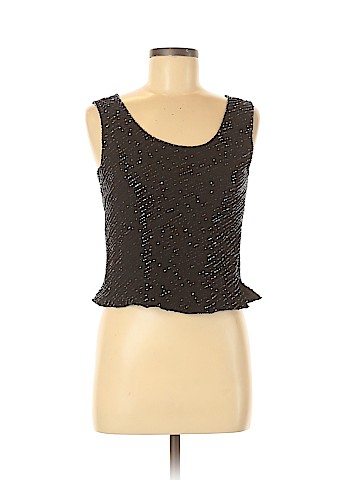 Papell Boutique Evening Sleeveless Silk Top (view 1)