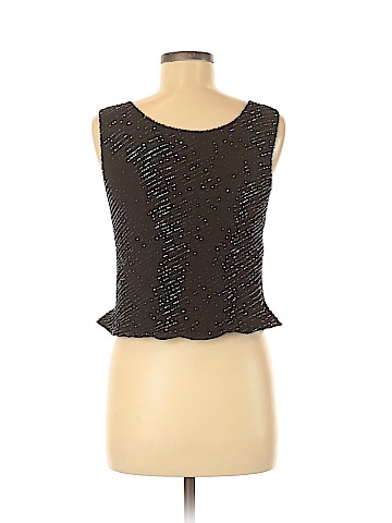 Papell Boutique Evening Sleeveless Silk Top (view 2)