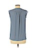 Ann Taylor LOFT 100% Polyester Blue Short Sleeve Blouse Size M - photo 2