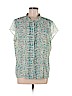 Coldwater Creek Teal Short Sleeve Blouse Size XL - photo 1