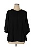 Not Your Daughter's Jeans 100% Polyester Black 3/4 Sleeve Blouse Size 0X - photo 1