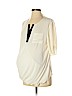 ASOS Maternity 100% Polyester Ivory 3/4 Sleeve Blouse Size 6 - photo 1