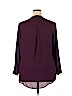 Simply Emma 100% Polyester Purple Long Sleeve Blouse Size 2X - photo 2