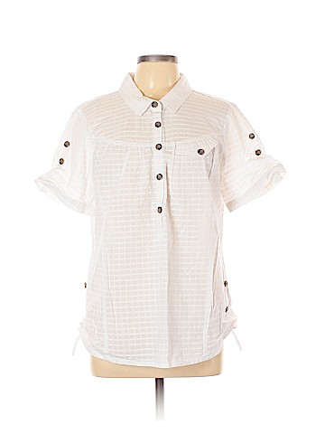 DKNY Jeans Short Sleeve Blouse (view 1)