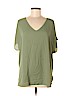 Ann Taylor LOFT 100% Polyester Green Short Sleeve Blouse Size XL - photo 1