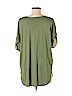 Ann Taylor LOFT 100% Polyester Green Short Sleeve Blouse Size XL - photo 2