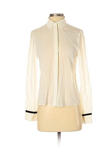 Alice + Olivia Long Sleeve Silk Top (view 1)