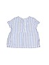 Carter's 100% Cotton Stripes Blue Short Sleeve Top 3-6 MO / 6 MO - photo 2