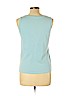 J.jill 100% Cotton Blue Sleeveless T-Shirt Size L (petite) - photo 2