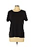 J.jill 100% Cotton Black Short Sleeve T-Shirt Size XL (petite) - photo 1