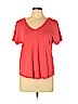 J.jill 100% Cotton Red Short Sleeve T-Shirt Size XL (petite) - photo 1