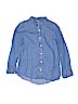 Cat & Jack 100% Lyocell Chambray Blue Long Sleeve Button-Down Shirt Size 10 - 12 - photo 1