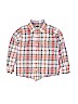 Gap Kids 100% Cotton Plaid Brown Long Sleeve Button-Down Shirt Size 6 - 7 - photo 1