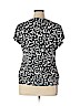 Worthington Black Short Sleeve Top Size XL (petite) - photo 2