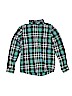 Cat & Jack 100% Cotton Green Long Sleeve Button-Down Shirt Size 12 - 14 - photo 1