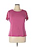 J.jill 100% Cotton Pink Short Sleeve T-Shirt Size XL (petite) - photo 1