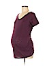 Liz Lange Maternity Burgundy Short Sleeve T-Shirt Size M - photo 1