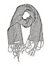 Assorted Brands Solid Gray Scarf One size - photo 1