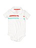 OshKosh B'gosh 100% Cotton Stripes White Short Sleeve Onesie 12-18 MO / 18 MO - photo 1