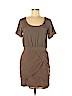 Diane von Furstenberg 100% Polyester Tan Cocktail Dress Size 8 - photo 1