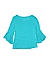 Justice Teal 3/4 Sleeve Top Size 8 - photo 2