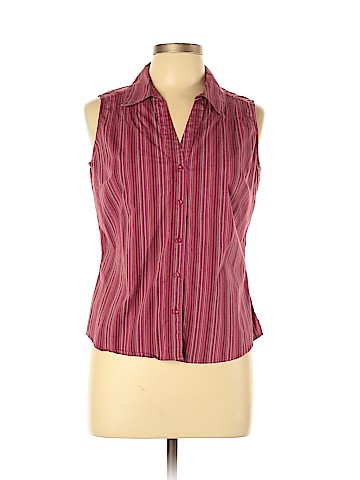 St. John's Bay Sleeveless Button-Down Shirt (view 1)
