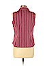 St. John's Bay Burgundy Sleeveless Button-Down Shirt Size L (petite) - photo 2