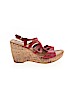 B O C Born Concepts 100% Leather Red Wedges Size 10 - photo 1