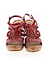 B O C Born Concepts 100% Leather Red Wedges Size 10 - photo 2