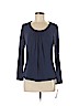Apt. 9 Blue Long Sleeve Top Size M (petite) - photo 1