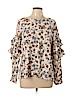 Sanctuary 100% Viscose Ivory 3/4 Sleeve Blouse Size XL - photo 1