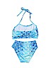 Unbranded Blue Two Piece Swimsuit Size 110 cm / US 5-6 - photo 2