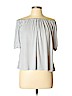 Ann Taylor LOFT White Short Sleeve Top Size L (petite) - photo 1