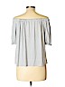 Ann Taylor LOFT White Short Sleeve Top Size L (petite) - photo 2