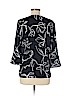 Karl Lagerfeld Paris 100% Polyester Black 3/4 Sleeve Blouse Size M - photo 2